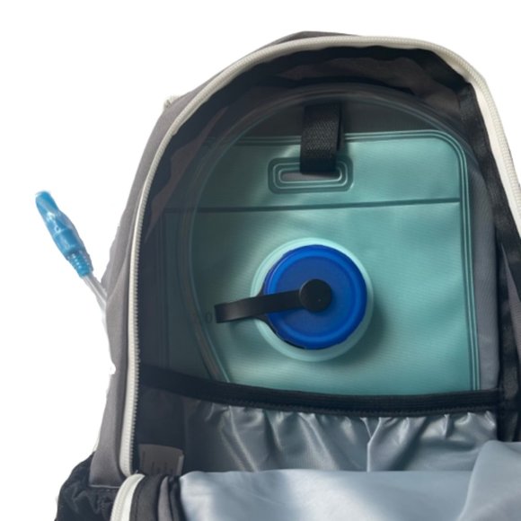 2L Hydration Backpack Gray Removable Water Bladder, Pockets Adjustable Straps - Picture 8 of 15